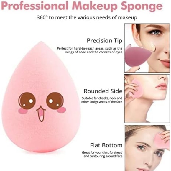 🌟3/$12 NEW Makeup Blender Sponge Set Beauty Blender - Picture 2 of 9
